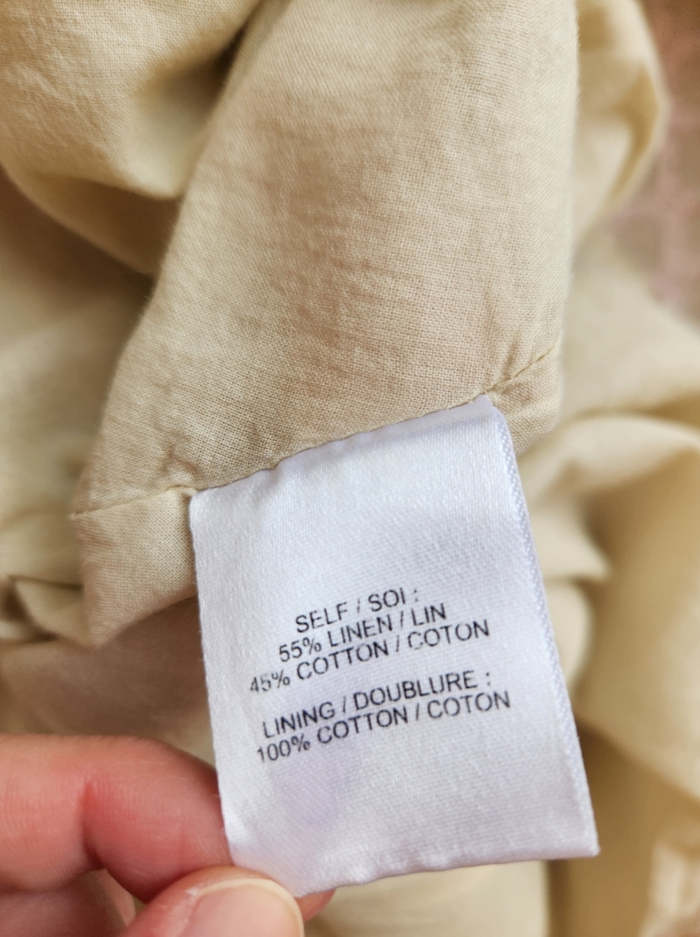 Tanya Taylor Women's Midi Meredith Dress, Tan/Black Polka Dot Linen Size 10 $565 - Picture 9 of 14